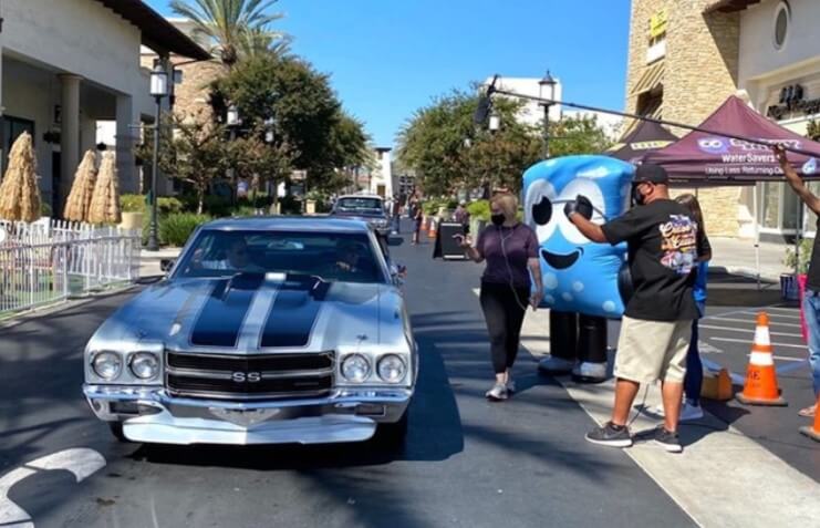 The 'Commander of Cool' winning car at the Cruise for the Cause event in Chula Vista.