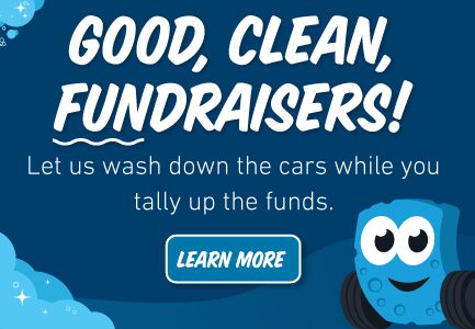 Book your next fundraiser at Soapy Joe's Car Wash Today