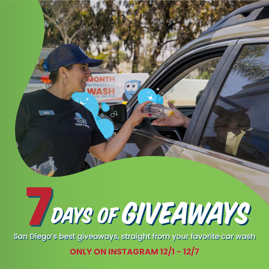 GIVEAWAYS INCOMING… Soapy Joe’s Car Wash “7 Days of Giveaways” Starts TODAY